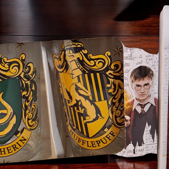 harry potter wizarding world glassware set of 4 16 ounce new - Picture 5 of 11